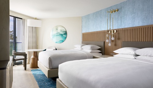 Room, 2 Queen Beds, Non Smoking, Partial Ocean View