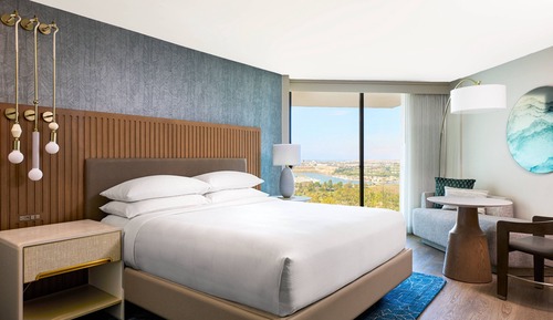 Room, 1 King Bed, Non Smoking, Partial Ocean View