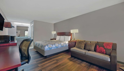 Deluxe Room, 1 King Bed, Smoking, Refrigerator & Microwave