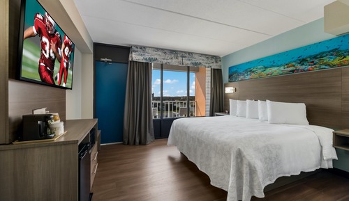 Premium Room, 1 King Bed, Partial Ocean View (Roll-In-Shower, Smoke Free)