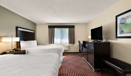 Standard Room, 2 Queen Beds, Non Smoking, Refrigerator & Microwave