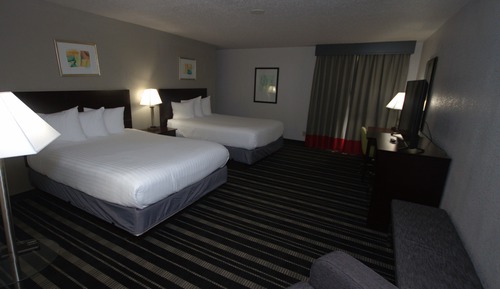 Standard Room, 2 Queen Beds, Non Smoking, Refrigerator & Microwave