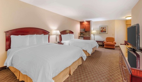 Standard Room, 2 Queen Beds, Non Smoking, Refrigerator & Microwave