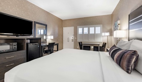 Standard Room, 1 King Bed, Accessible, Refrigerator & Microwave (Walk-in Shower)