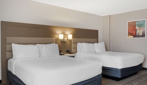 Standard Room, 2 Queen Beds, Non Smoking, Refrigerator & Microwave