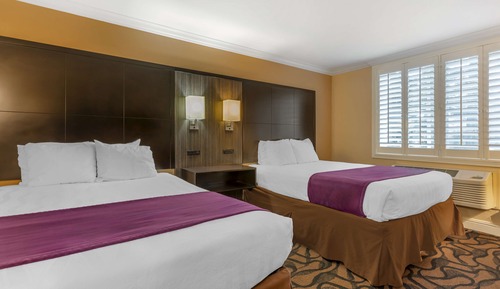 Standard Room, 2 Queen Beds, Non Smoking, Refrigerator & Microwave