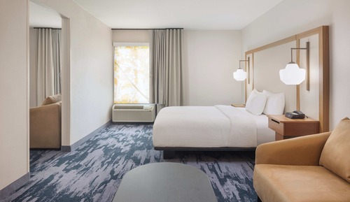 Suite, 1 King Bed with Sofa bed (Mobility/Hearing Access, Roll-in Shwr)