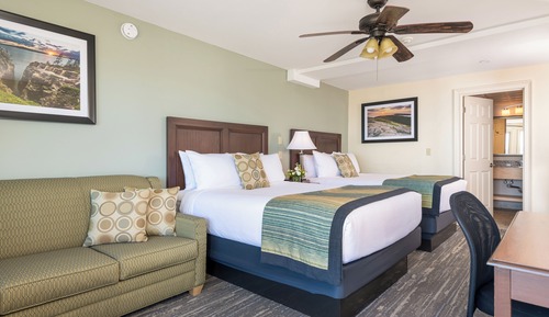 Oceanside Buildings, 2 Queen Beds with sofa sleeper, ocean view with balcony