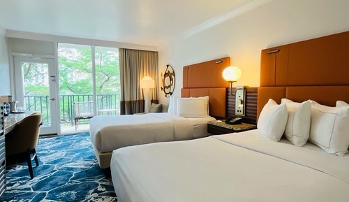 Room, 2 Double Beds, Accessible, River View