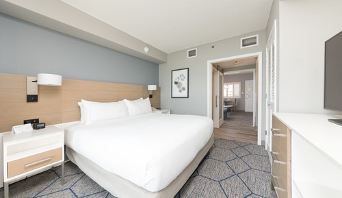 Suite, 1 King Bed, Accessible (Mobility & Hearing, Roll-in Shower)