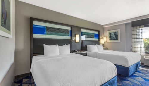 Standard Room, 2 Queen Beds, Non Smoking, Refrigerator & Microwave