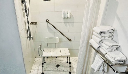 Studio Suite, 2 Queen Beds, Accessible, Non Smoking (Roll-in Shower)