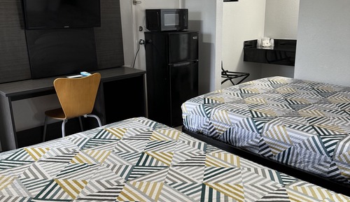 Standard Room, 2 Double Beds, Non Smoking, Refrigerator