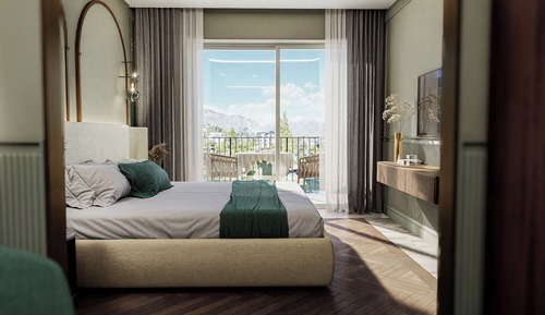 Doppia Deluxe, con vista parziale lago/ piscina
