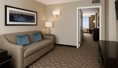 2 Queen Beds with Sofa Bed and view of Niagara Falls American Falls - Floor 40
