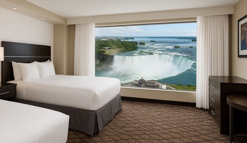4 Beds with 2 Bathrooms and view of Niagara Falls - Floors 32-37