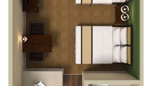 Studio, 2 Double Beds, Non Smoking