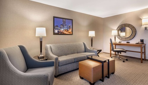 Suite, 1 King Bed with Sofa bed, Refrigerator & Microwave (2 Rooms)