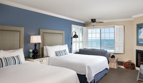 Double Room, 2 Queen Beds, Ocean View (No Pets)