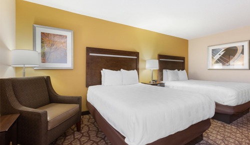 Standard Room, 2 Queen Beds, Non Smoking, Refrigerator & Microwave