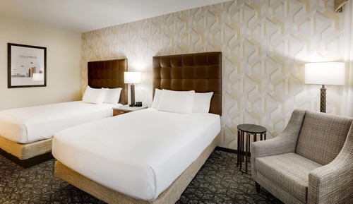 Deluxe Room, 2 Queen Beds, Refrigerator & Microwave