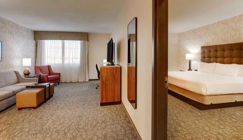 Suite, 1 King Bed with Sofa bed, Refrigerator & Microwave (2 Rooms)