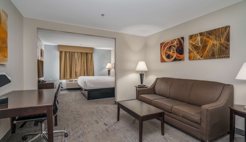 Business Suite, 1 King Bed, Non Smoking, Refrigerator & Microwave