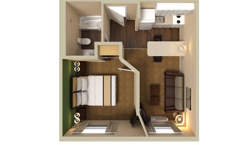 Suite, 1 Queen Bed with Sofa bed, Non Smoking