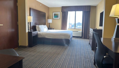 Room, 1 King Bed, Hearing Accessible, Non Smoking (Mobility, Roll-in Shower)