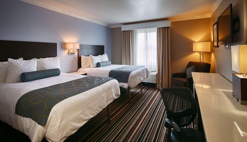 Standard Room, 2 Queen Beds, Non Smoking, Refrigerator & Microwave