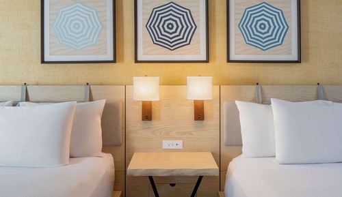 Room, 2 Queen Beds, Accessible, Ocean View (Hearing with Balcony)