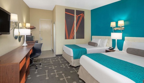 Double Room, 2 Double Beds, Smoking