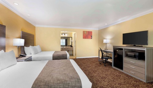 Standard Room, 2 Queen Beds, Non Smoking, Refrigerator & Microwave