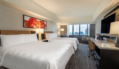 Premium Room, 2 Queen Beds, Accessible, City View (Mobility, Accessible Tub)