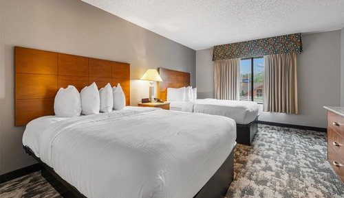 Suite, 2 Queen Beds, Non Smoking, Refrigerator (Oversized Room;Third bed is a Sofabed)