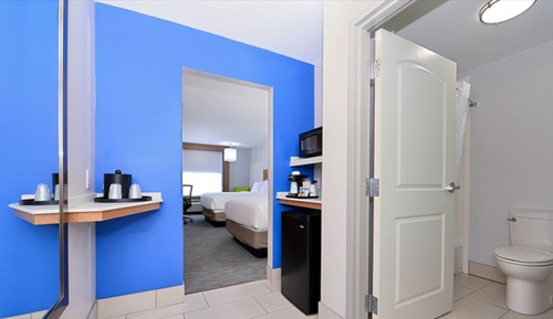 Suite, 1 King Bed with Sofa bed, Accessible Bathtub (Mobility)