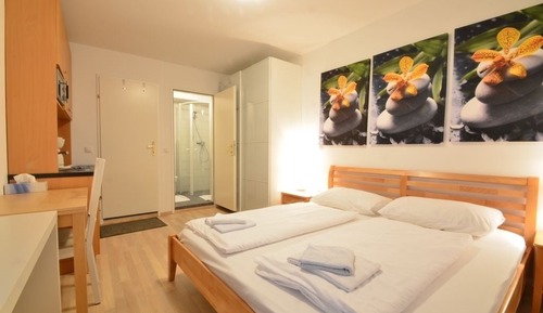 Studio, 1 Doublebed, Non Smoking, Kitchenette, 50€ cleaning fee on top of the rate