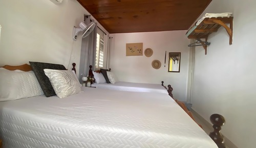 Basic Room, 2 Double Beds, Garden View, Annex Building