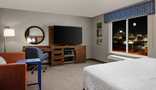 Studio, 1 King Bed, Refrigerator & Microwave, View