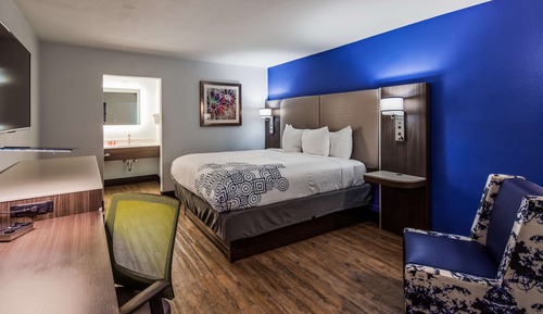 Standard Room, 1 King Bed, Non Smoking, Refrigerator & Microwave