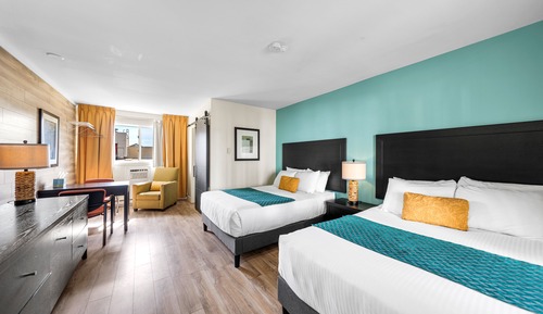 Economy Double Room, 2 Double Beds, Kitchenette