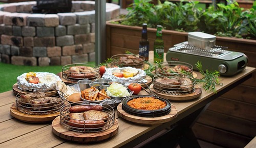 [The Farm PKG]Deluxe Twin+Pork Belly200g+Pork Neck250g+Chicken Leg100g+2Sausages+Veggies(1 time)