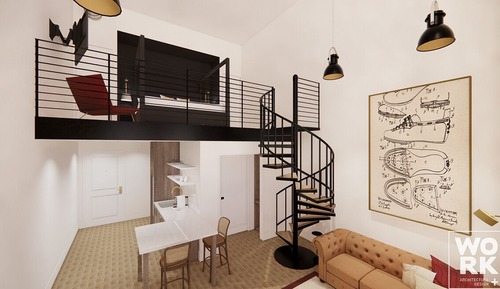Deluxe Loft, 1 King Bed, Kitchenette
