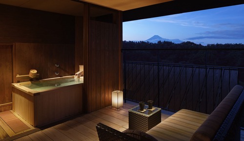 [Mt. Fuji view] Japanese-Western room with private bath+terrace