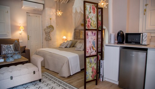 Romantic Penthouse, Refrigerator & Microwave