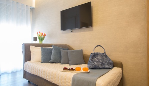 Superior Triple Room, Balcony, Partial Sea View (beach access included)
