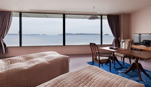 Deluxe Twin Room, Ocean View, Non Smoking, with Kaiseki Seafood Dinner & Breakfast
