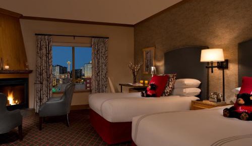 Two Double Beds with City View