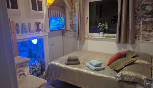 Family Room with Shared Bathroom