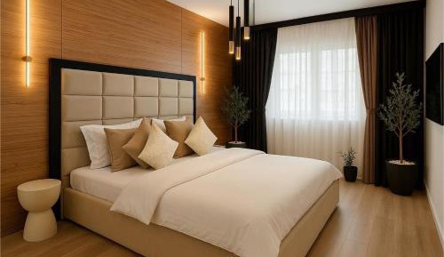 Deluxe One-Bedroom Apartment with City View